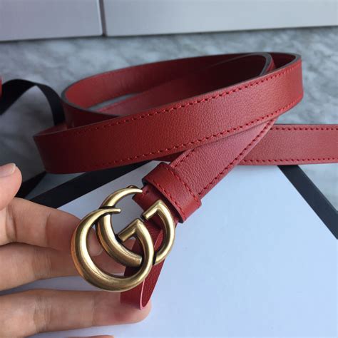 thin black gucci belt